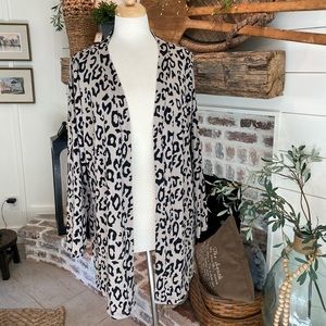 Tickled Teal Leopard Cardigan